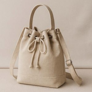 8 Drawstring Canvas Backpack Tote Convertible